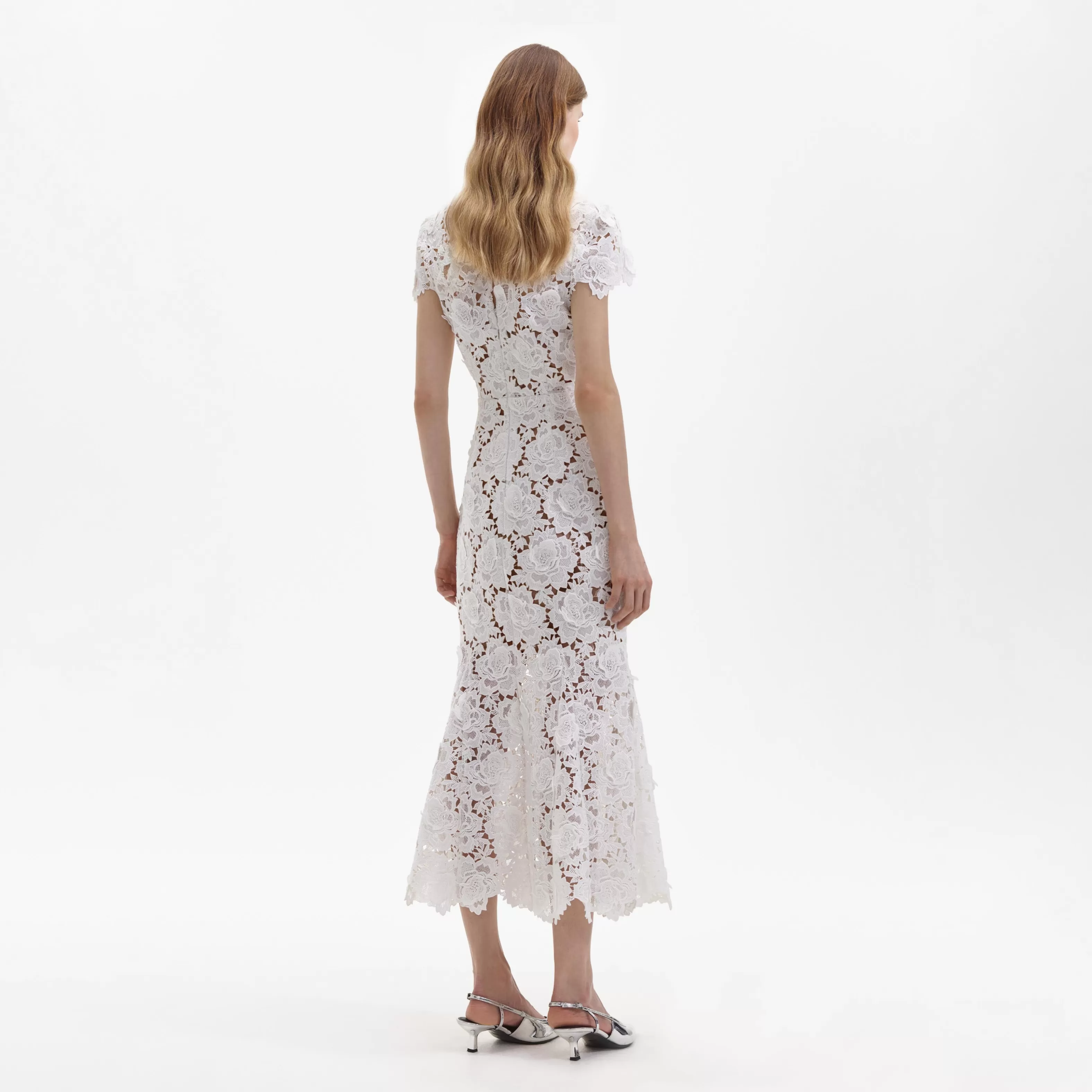 white_flower_lace_midi_dress_6654.webp Hot Flower Lace Midi Dress Dresses | Icons