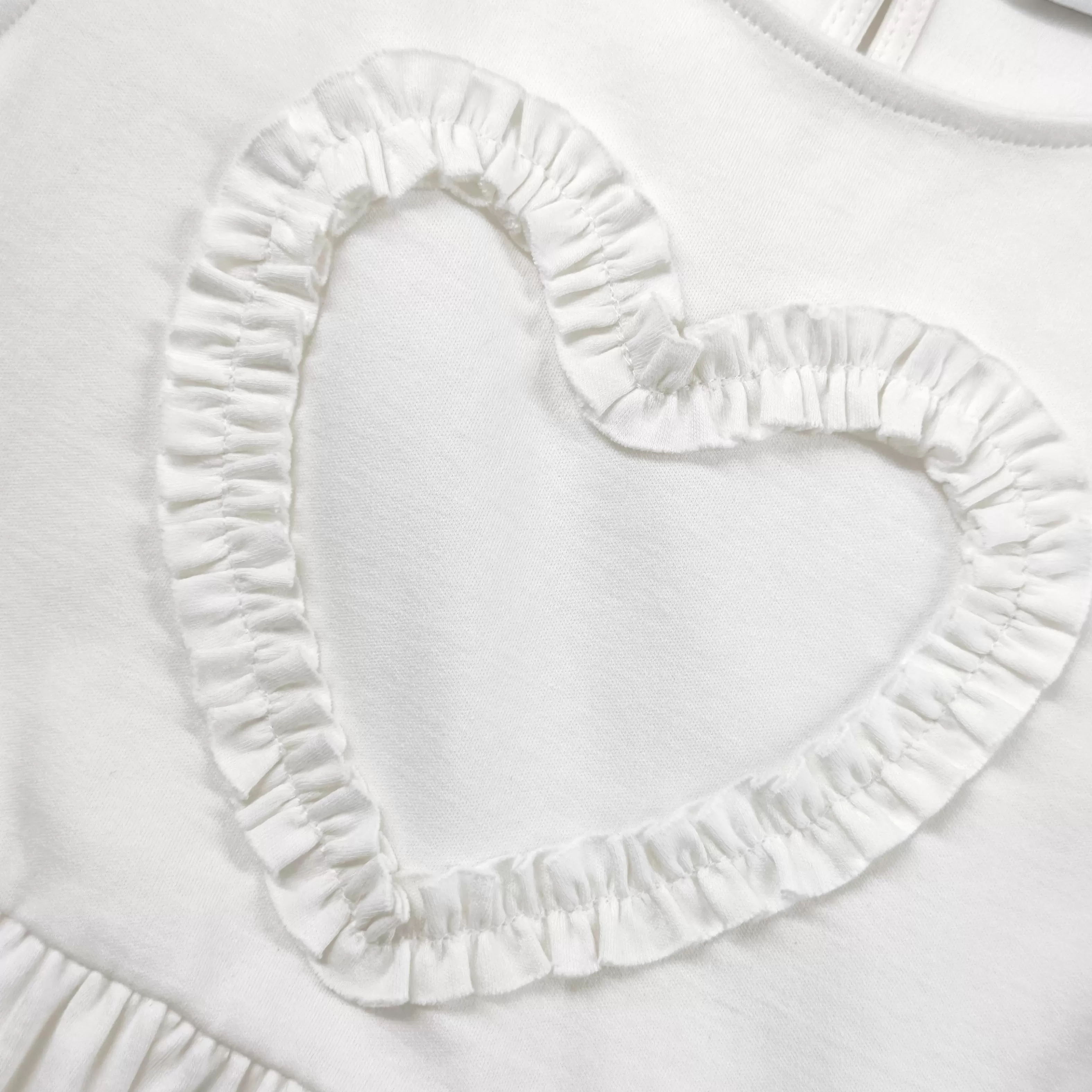 white_jersey_ruffle_heart_dress_11962.webp Clearance Jersey Ruffle Heart Dress Kids Kids