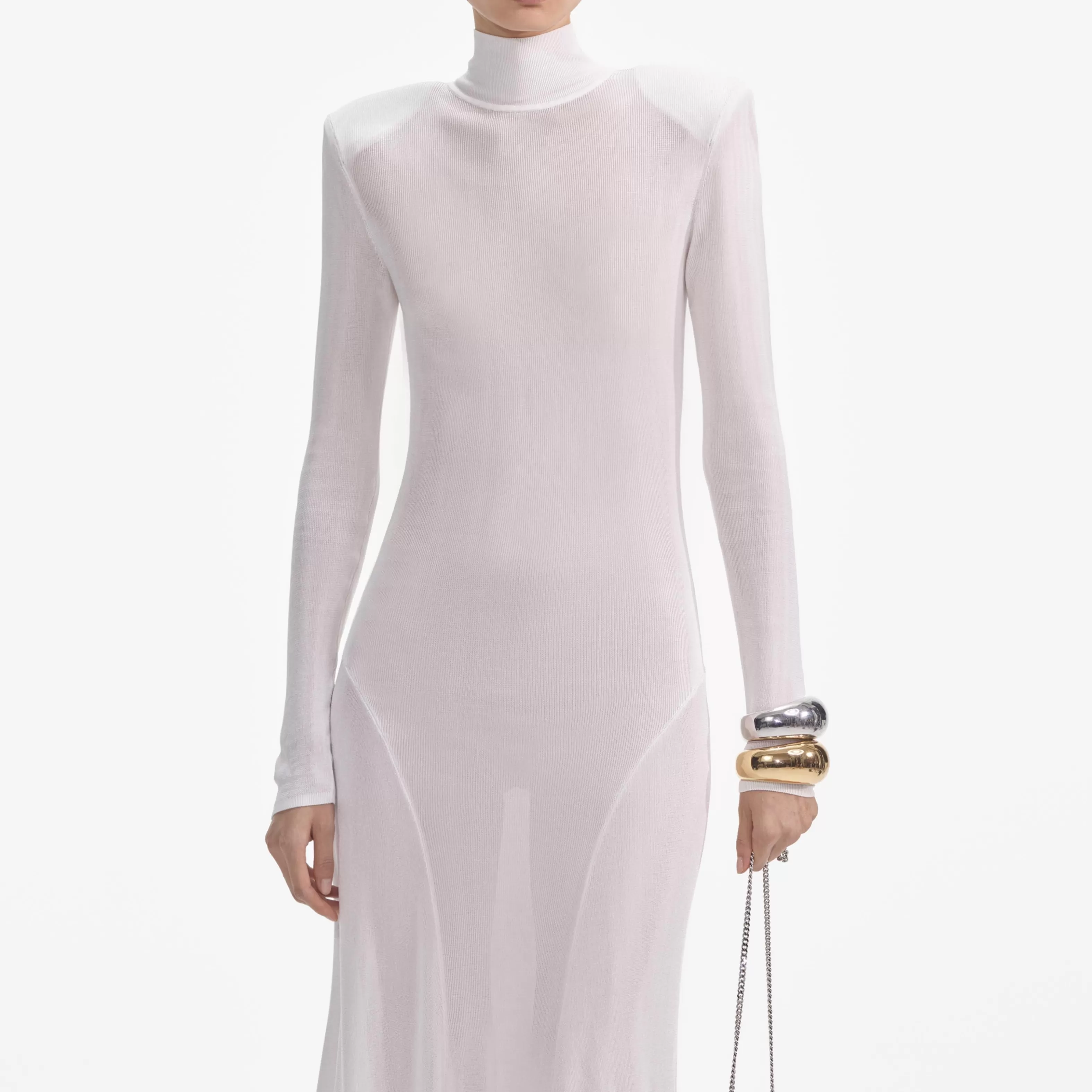 white_viscose_knit_maxi_dress_6487.webp New Viscose Knit Maxi Dress Dresses | Knitwear