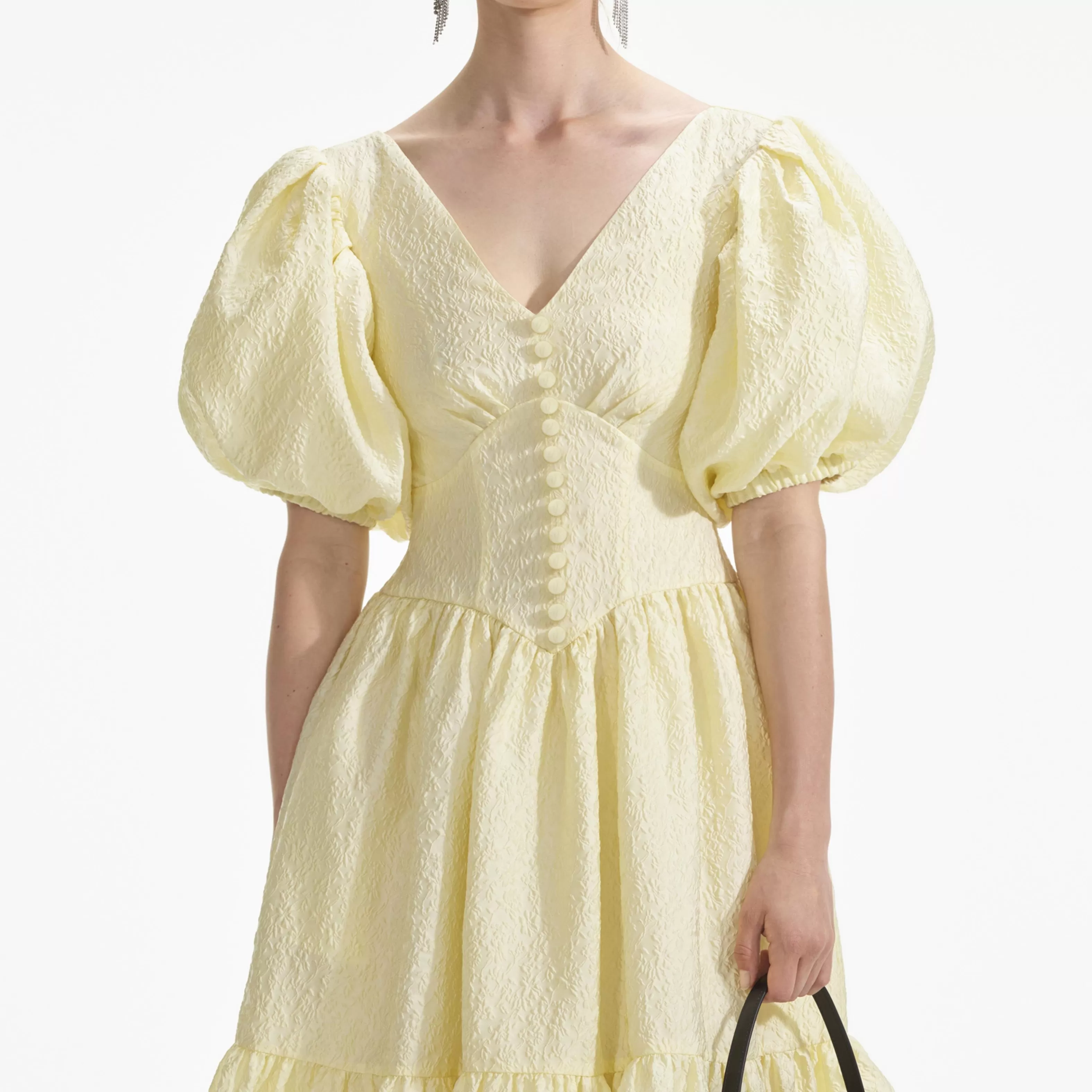 yellow_jacquard_midi_dress_8226.webp Sale Jacquard Midi Dress Dresses | Bridesmaid